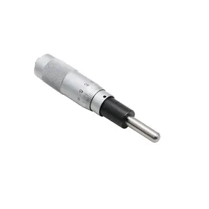 C & K-Mini cabezal de Micrómetro de Metal de alta precisión, 0-13mm, 0,01mm, tipo aguja redonda, con perilla de ajuste, cabeza de micrómetro exterior