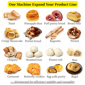 Industriële broodproductielijn, precisie deegverwerkings- en vormapparatuur, stabiele output, commerciële bakkerijlijn - Product Image 5