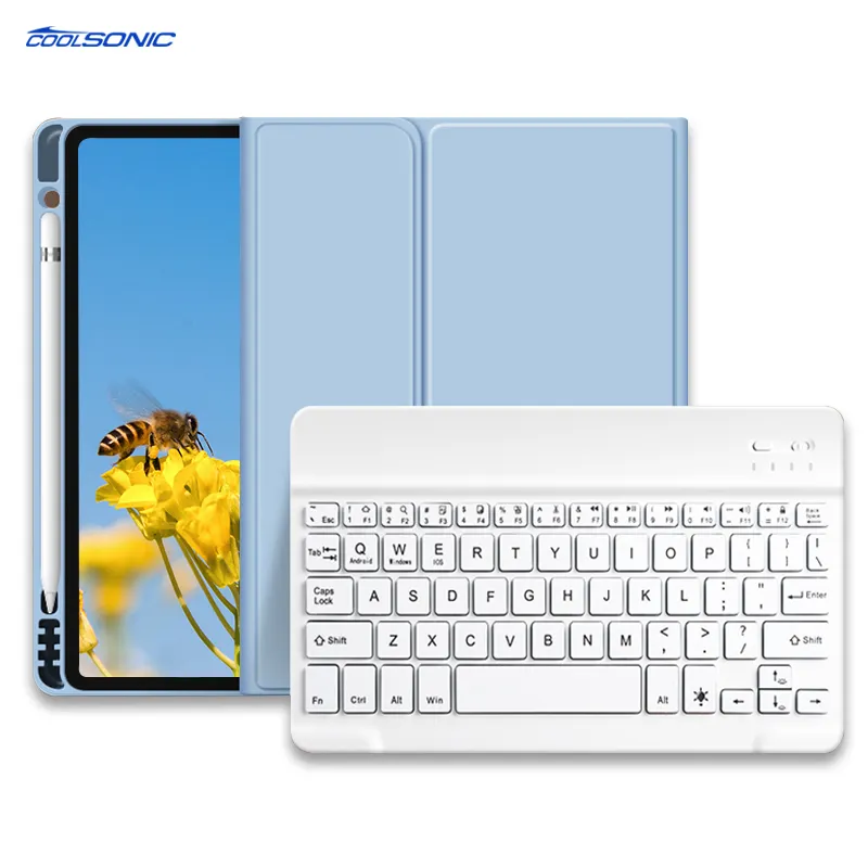 Pour iPad housse de clavier étui à rabat en cuir pour iPad Mini 6 pavé tactile clavier personnalisé magique étui en Silicone pour iPad clavier Mini