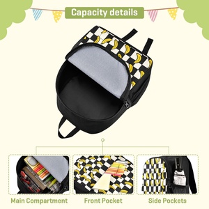 Large Capacity Lightweight Personalized Design <b>Simple</b> Leisure Fashion Waterproof Zipper <b>Backpack</b> - Product Image 4