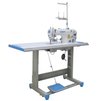 Mini machine à coudre industrielle overlock pour Jack Dress Computer Pattern Flat Lock Double Stitch Flatlock Lockstitch Manual Motor
