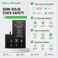Batterie semi-solide Kara Manda 0 cycle, testée pour la sécurité anti-perforation, compatible iPhone 13 14 15 16 Pro Max