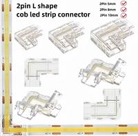 Konektor Strip LED COB Pabrik Kustom 5 8 10mm Tanpa Solder Klip Kristal Konektor Strip LED 2 3 4 5 6 Pin