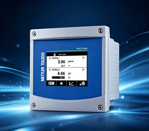 Transmisor de dos canales M300 Water 2-CH 1/2DIN 30280779 diseñado para pH DO, ozono disuelto - Product Image 1