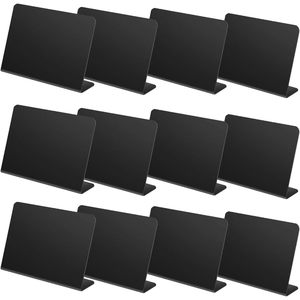 L Shape Mini Blackboard Sign Plastic Food Display Stand Durable <b>Table</b> <b>Card</b> Wedding Label Marker - Product Image 1