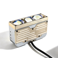 Phare avant de voiture S3P 95 Watt 12V tout-terrain 6000K Bi LED CSP étanche à trois lentilles pour grille de calandre