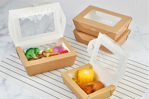 Kemasan Makanan Cepat Saji Sushi Mie Kualitas Tinggi Buatan Pabrik, Ukuran Sesuai Pesanan, Bahan Daur Ulang Food Grade, Kertas Kraft, untuk Camilan - Product Image 6