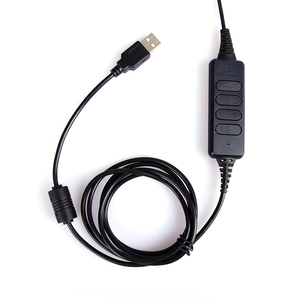 Câble adaptateur <span class=keywords><strong>USB</strong></span> DA80 QD compatible avec <span class=keywords><strong>Plantronics</strong></span> ou Jabra pour une connexion rapide avec contrôle du volume/du silence pour les casques - Product Image 5