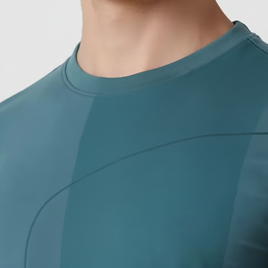 เสื้อยืดผ้าฝ้ายน้ำหนักมากของผู้ชายขนาดใหญ่พิเศษระบายอากาศได้ดีคอกลมผ้าโพลีเอสเตอร์ - Product Image 1