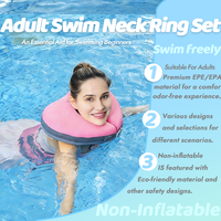 Piaopiao Fish Ceinture de flottaison pour adultes, non gonflable, pour la piscine, anti-étouffement, sécurisée, étanche, aide à l'apprentissage de la natation