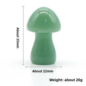 Figurine de champignon miniature en cristal naturel de 35 mm, sculptée à la main, ornement de champignon en pierre précieuse pour micro-paysage, bonsaï, décoration de <span class=keywords><strong>pot</strong></span> de jardin - Product Image 5