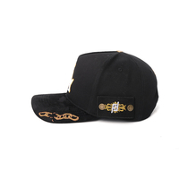 Gorras de Béisbol Deportivas Vintage Personalizadas al por Mayor, con Letra DC Bordada en Dorado, Diseño de Lazo de Puntos, Argyle y Leopardo