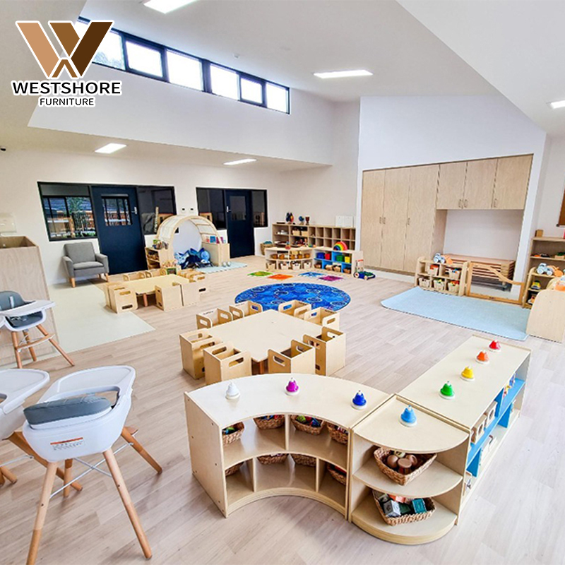Montessori Wooden Daycare Furniture Preschool Kindergarten