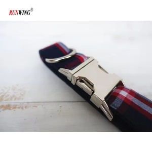 Pet Products, Dog <strong>Collar</strong> for Small Medium Large Dogs,Adjustable Soft Plaid <strong>Puppy</strong> <strong>Collars</strong> Leash with Metal Buckle - Product Image 4