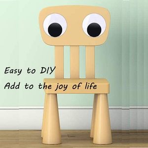 2 Zoll große Googly Eyes14Pcs selbst klebende Wackel augen Runde Kunststoff Schwarze Augen für handgemachte DIY Crafts Dekorationen machen - Product Image 5