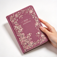 Agenda annuel A5 à couverture rigide 2028, design personnalisé à imprimé floral, papeterie cadeau