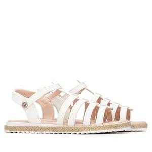 Sandales pour filles Xti, blanches, taille 29, style espadrille plates - Product Image 4
