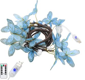 Nhân tạo trang trí <span class=keywords><strong>LED</strong></span> Bướm Dây Nho đèn cho tường nhà phòng ngủ đám cưới phòng khách trang trí nội thất - Product Image 4