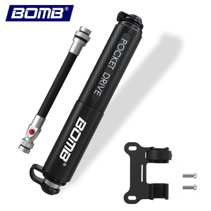 Pompe à air pour vélo BOMB, pompe manuelle pour vélo, mini pompe à pneu de vélo, pompe à vélo portable, alliage d'aluminium, vente en gros OEM - Product Image 1