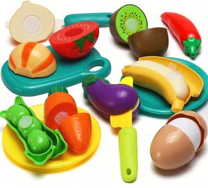 72 PCS Deluxe Cutting Play Food Toy for Kids Kitchen Pretend Fruit &Vegetables Accessories with Shopping Storage Basket - Product Image 4