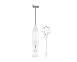 Mousseur à lait rechargeable USB-C à 3 vitesses réglables avec 2 têtes, mélangeur de boissons électrique portatif pour café, <span class=keywords><strong>matcha</strong></span>, fouet à œufs - Product Image 5