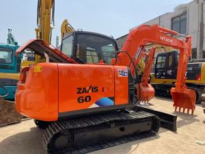 Buena excavadora sobre orugas ZX60 6ton precio bajo marca Hitachi excavadora japonesa Original nuevo buen estado - Product Image 5