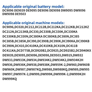<strong>18V</strong> 6Ah Lithium <strong>Battery</strong> Pack, Compatible with <strong>DeWalt</strong> <strong>DC9096</strong> &amp; DW9098 Power Tools - Product Image 5