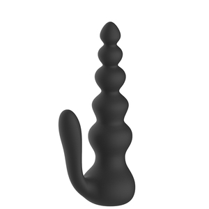 Waterproof <b>Remote</b> <b>Control</b> Anal Plug 10 Frequency <b>Vibration</b> Black Silicone Toy For Anal Sex - Product Image 6