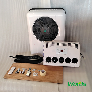 Climatiseur silencieux à onduleur 12V, climatiseur 24V DC pour semi-remorque, unité de climatisation de stationnement à double circuit - Product Image 1