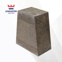 Brique réfractaire en magnésie-calcium, réfractarité moyenne, 1580°C à 1770°C, matériau MgO CaO