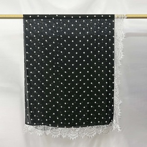 Nouveau foulard <span class=keywords><strong>hijab</strong></span> en modal double face à pois imprimés, style bohème, tendance, pour toutes les saisons, châle pour femme - Product Image 6