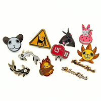 Vente en gros usine : Pins de revers en émail dur personnalisables, motifs Anime, Vintage, Avion, Fleur, avec logo personnalisé, lavables, pour hommes
