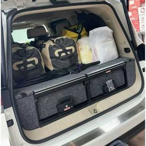 Fournisseurs de premier plan VRD4X4 Kits de tiroirs coulissants doubles LC300 Accessoires pour véhicules tout-terrain Boîte de rangement pour lit de voiture Tiroir à roulettes personnalisé pour pick-up - Product Image 6