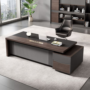 Lüks Modern L şekli yönetici ofis mobilyaları patron yöneticisi için yönetici masası ceo'su ofis President'S masası - Product Image 3
