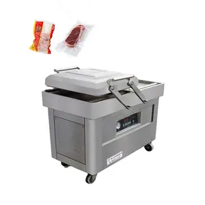 DZ 400/500/600 disesuaikan CE bersertifikat Food Grade Double Chamber Sealer membentuk vakum kemasan mesin