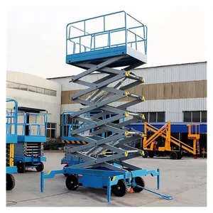 Price Negotiable 4-18m Manual Moving Mini One Man Lift Battery Hydraulic Electric Aerial Mobile Scissor Lift