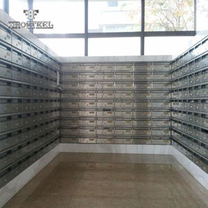 Grosir Kustom Kotak Surat Stainless Steel Pemoles Luar Ruangan Rumah Modern - Product Image 3