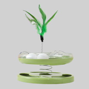 Dubbellaags Vrolijke Plaat Groothandel Spelen Kat <span class=keywords><strong>Teaser</strong></span> Speelgoed Interactief Speelgoed Voor Katten - Product Image 3