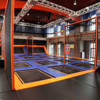 Parc de trampolines intérieur multi-activités sur mesure, conçu pour les centres de divertissement familial