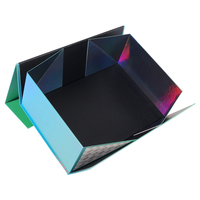 Chaussures à la mode de luxe boîte-cadeau Promotion chaude carton emballage pliant fermeture magnétique UV avantage feuille vêtements