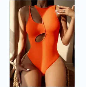 Слитный купальник с логотипом на заказ, купальный костюм с высокой талией, роскошный купальник 2022, женская пляжная одежда