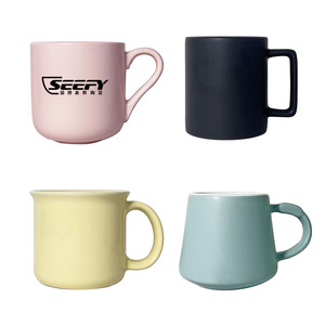Customizable Ceramic <b>Mug</b> Solid Color Matte <b>Glaze</b> Gift Coffee Cup Single Piece For Giveaways - Product Image 3