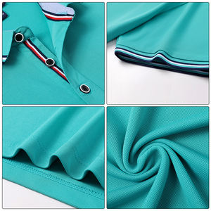 Échantillon gratuit Polo pour hommes Vêtements de travail personnalisés Logo imprimé Chemises polo de golf de loisir - Product Image 6