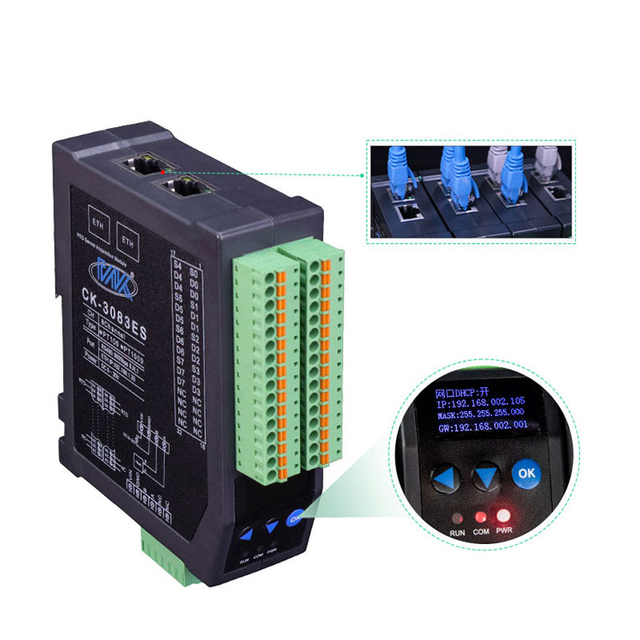 Industrial 8-Channel RTD Remote I/O Module Modular Isolation Standard Thermal Resistance Acquisition Data Acquisition