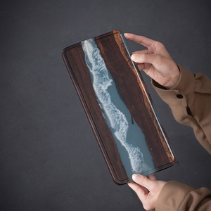 Wooden Dry Brewing Tray Square Durable Household Kung Fu <b>Tea</b> <b>Set</b> Accessory - Product Image 5