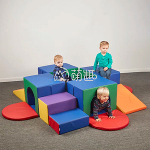 Ensembles de jeu d'intérieur en mousse personnalisables pour tout-petits, grimpeur de <span class=keywords><strong>labyrinthe</strong></span> à quatre tunnels, équipement de jeu souple pour bébés et tout-petits - Product Image 6