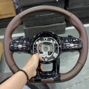 Volante de Cuero YLD para <span class=keywords><strong>Mercedes</strong></span> 2021 <span class=keywords><strong>2022</strong></span> 2023 W166 W177 Clase A GT W213 W246 X253 W205 W222 <span class=keywords><strong>Amg</strong></span> - Product Image 5