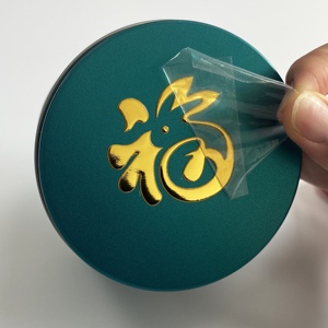 Étiquettes d'emballage de produits imperméables lavables à usage multiple adhésives permanentes Logo personnalisé en vinyle 3D Autocollants de transfert UV - Product Image 1