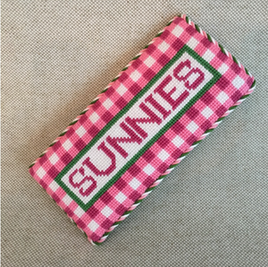 Chất lượng cao needlepoint thêu biểu tượng tùy chỉnh handmade thân thiện với môi có thể gập lại du lịch sang trọng kính trường hợp thiết kế thời trang - Product Image 3