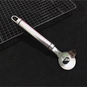 ที่ตักไอศกรีมสแตนเลส ด้ามจับคู่ ด้ามจับกลม 410 สแตนเลส เครื่องมือครัวแบบแมนนวลสำหรับเสิร์ฟไอศกรีม - Product Image 2